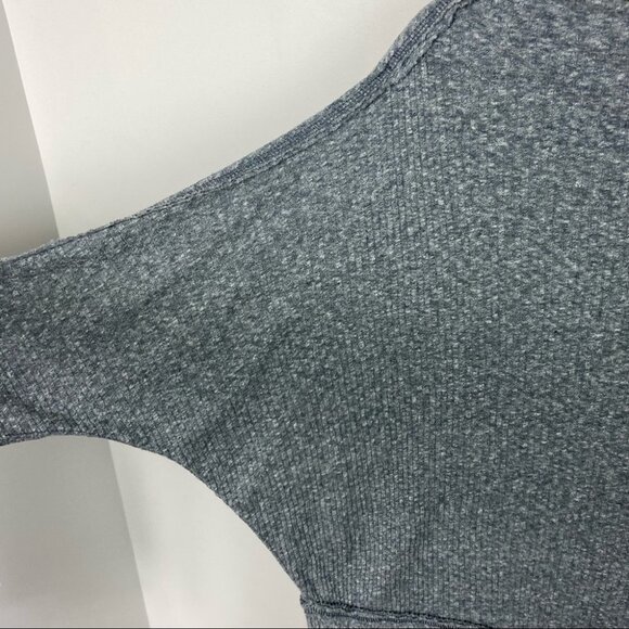 Free People Londontown Thermal Tunic Top Grey Size Small Asymmetric Hem Boho S‎ - Picture 8 of 12